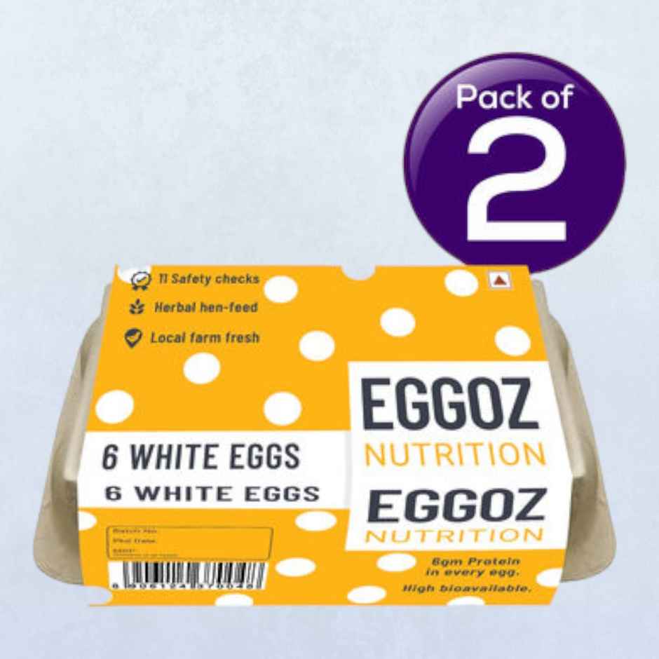 Eggoz Protein Rich Farm Fresh White Eggs Combo