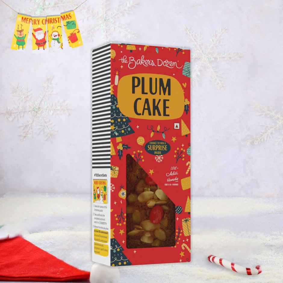 The Baker's Dozen Plum Cake Rum and Brandy soaked