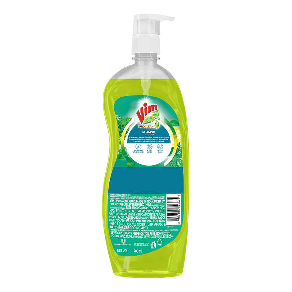 Vim Cooling Freshness Mint Dishwash Liquid