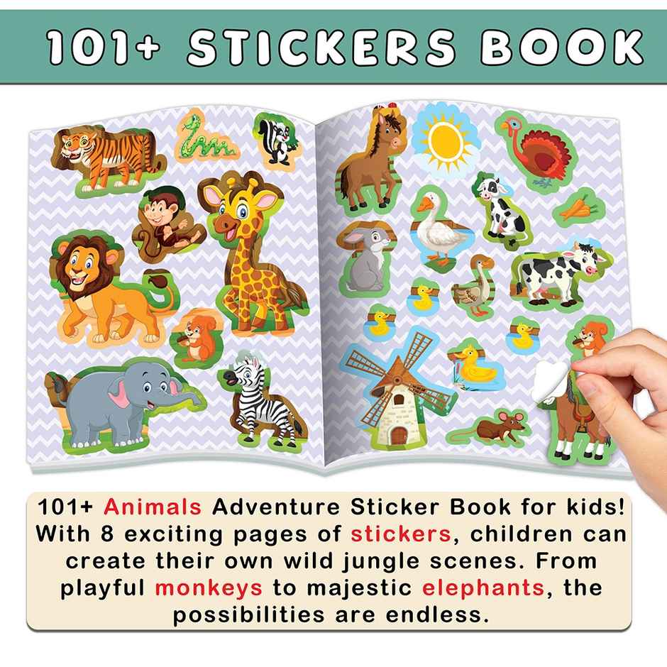 My First Animals Sticker Book - Learning Adventures With 101+ Stickers | Early Nature Fun for Kids