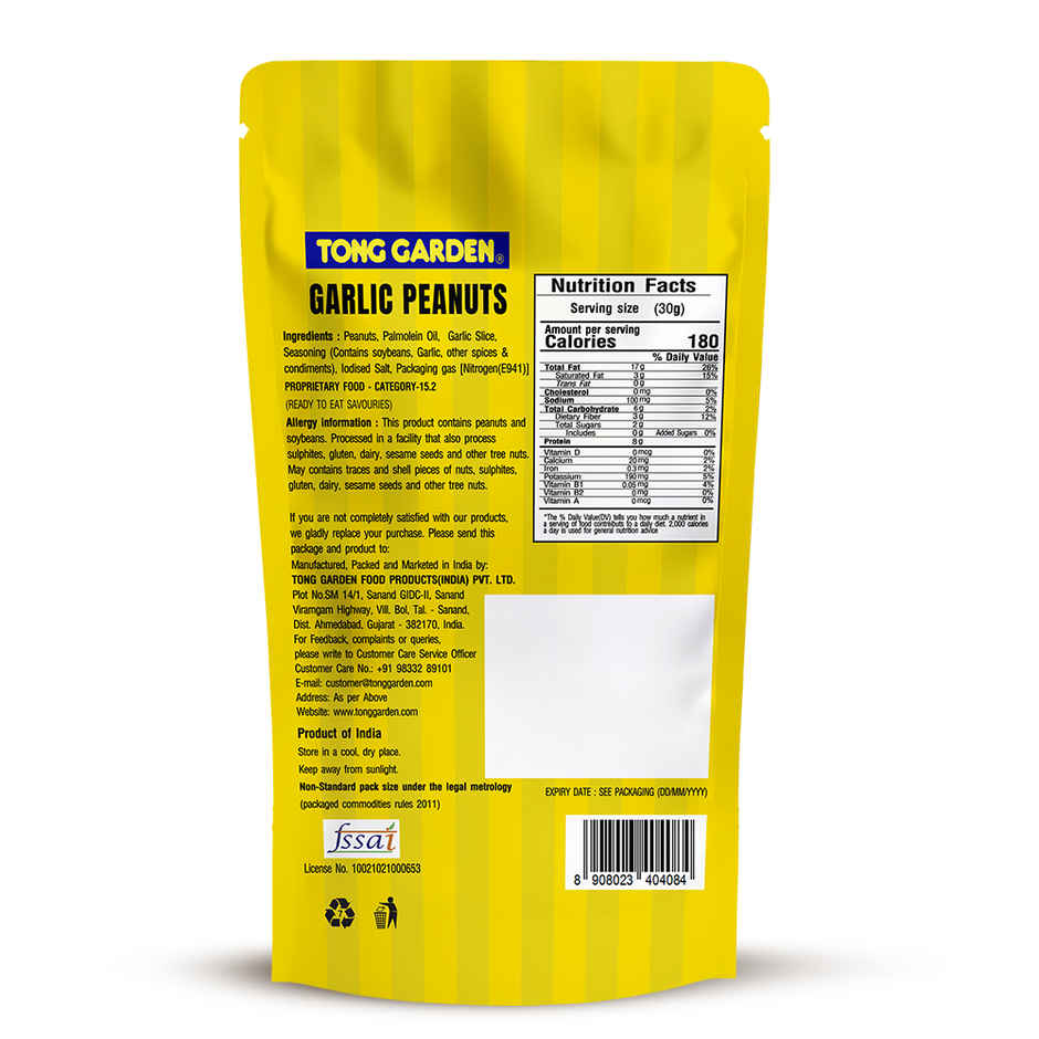 Tong Garden Garlic Peanuts