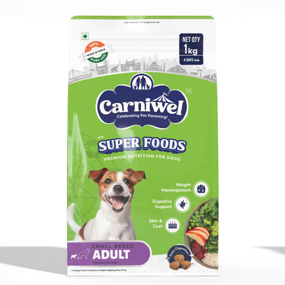 Carniwel Veg With Superfoods Dry Dog Food For Small Breed, Adult