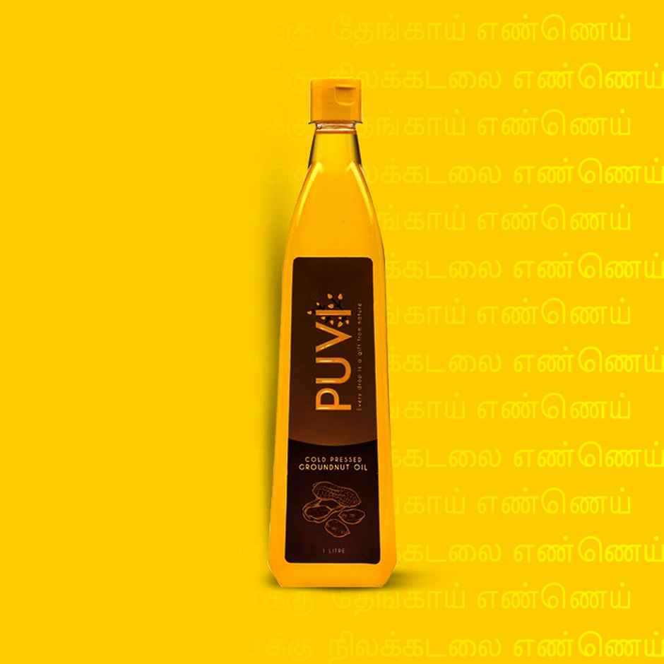 Puvi Groundnut (Peanut) Cold Pressed Oil | Healthy Cooking Oil