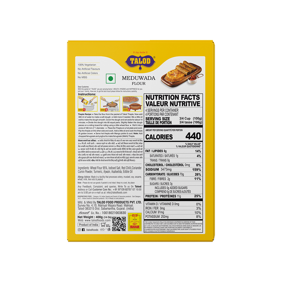 Talod Thepla Flour Healthy and Tasty