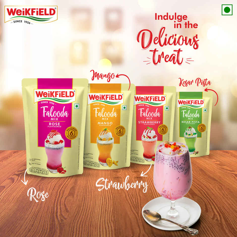 Weikfield Falooda Mix Rose Flavour Pouch