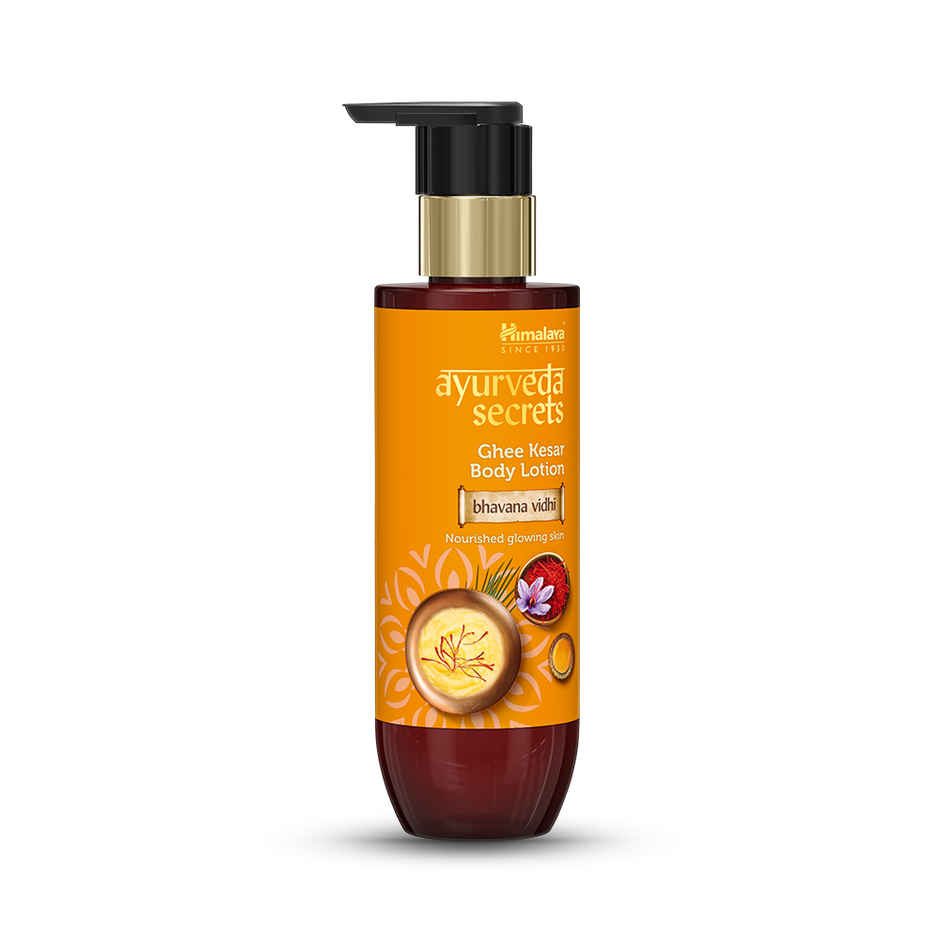 Himalaya Ayurveda Secrets Ghee Kesar Body Lotion | Nourished Glowing Skin