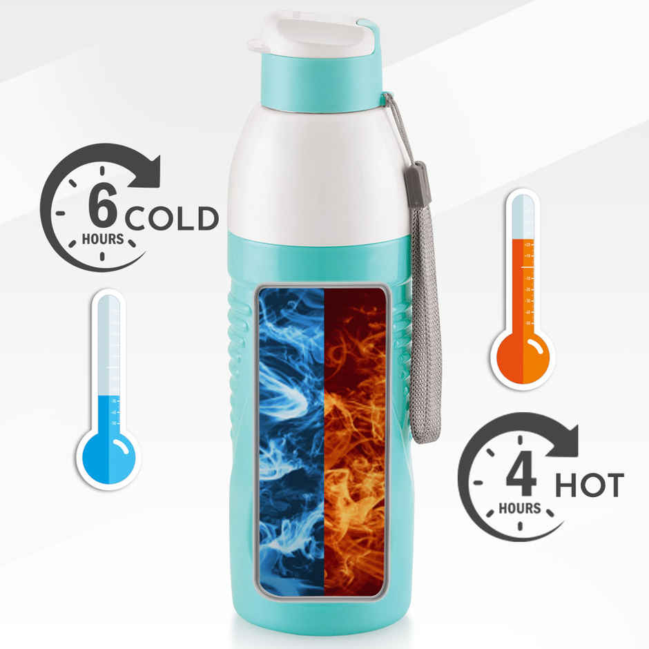 Magnus HyDrive 600 Insulated Sports Water Bottle | Teal & White | 580 ml