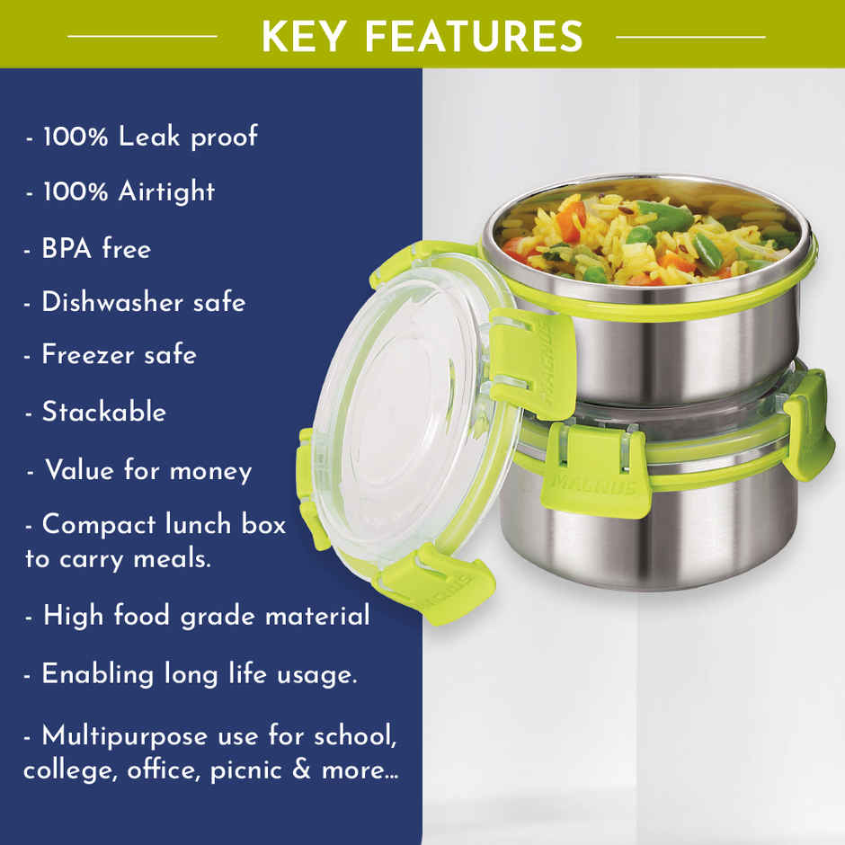 Magnus Hybrid 5 Prime Lunch Box with Leak-Proof Containers & Carry case