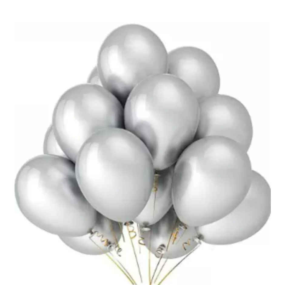 Let's Vybe Balloon Golden & Silver