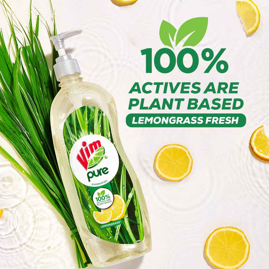Vim Pure Lemongrass Fresh Dishwash Liquid