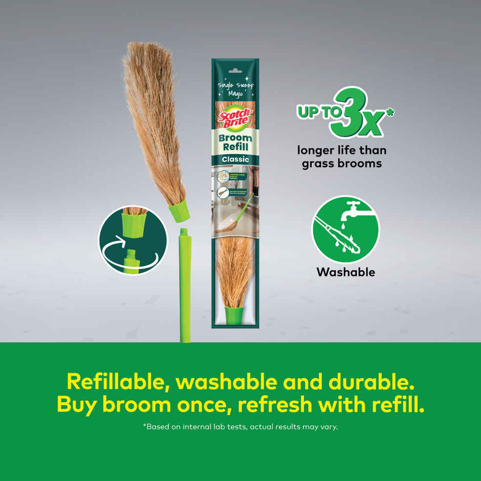 Scotch-Brite Classic No Dust Broom | Regular Size