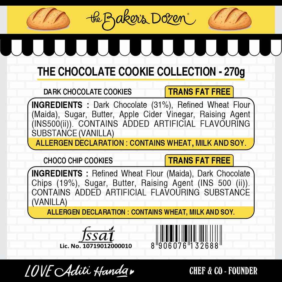 The Baker's Dozen Chocolate Cookie Collection | Diwali Gift Hamper | Chocolate Cookie Hamper