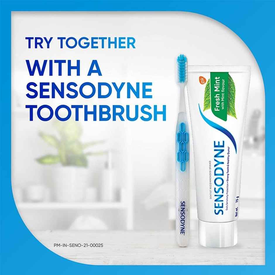 Sensodyne Fresh Mint Toothpaste (Strong Mint Flavour), Daily Sensitivity Protection Paste