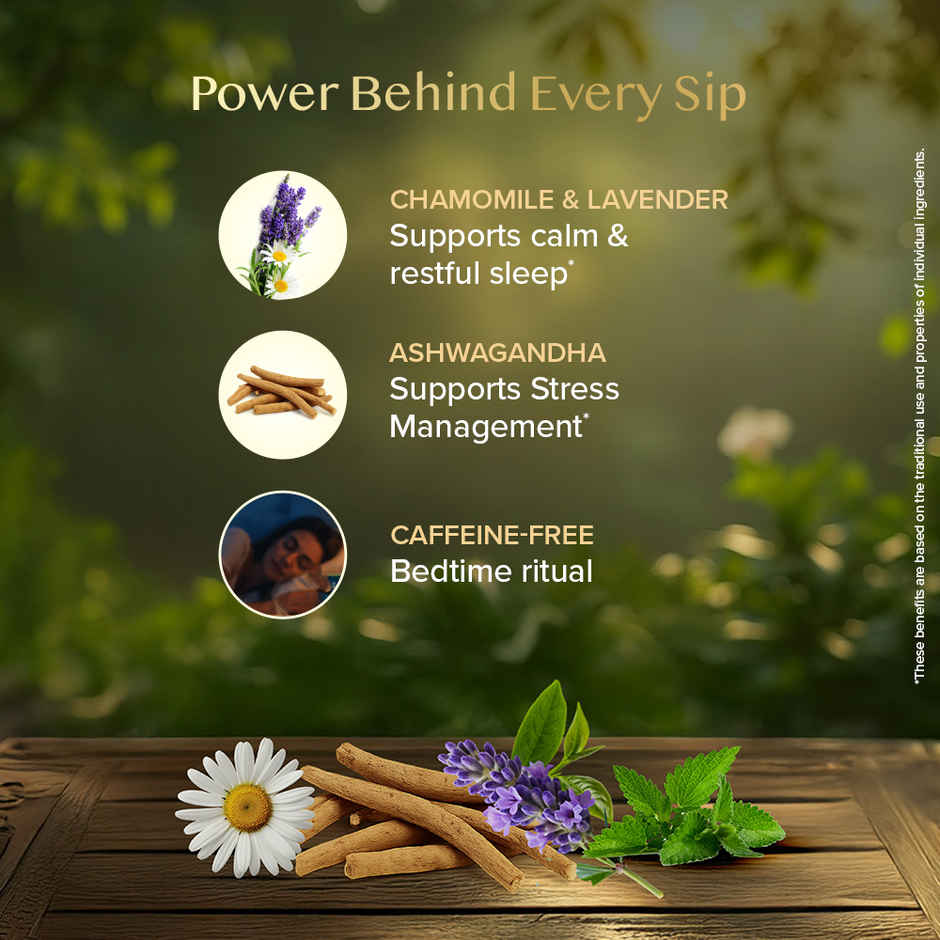 Vahdam Chamomile Lavender for Better Sleep | Herbal Infusion