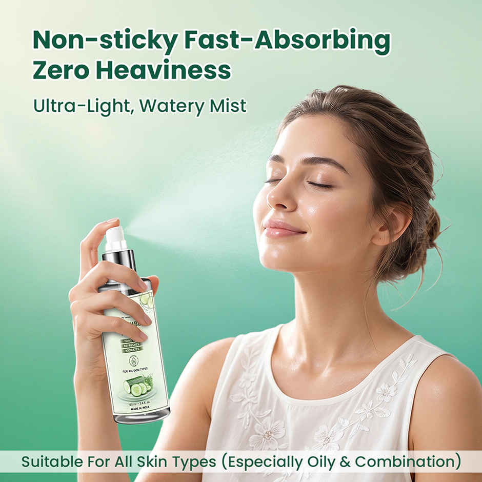 TNW The Natural Wash Cucumber Toner for Cleansing & Refreshing Skin Pore Tightening Toner with Spray