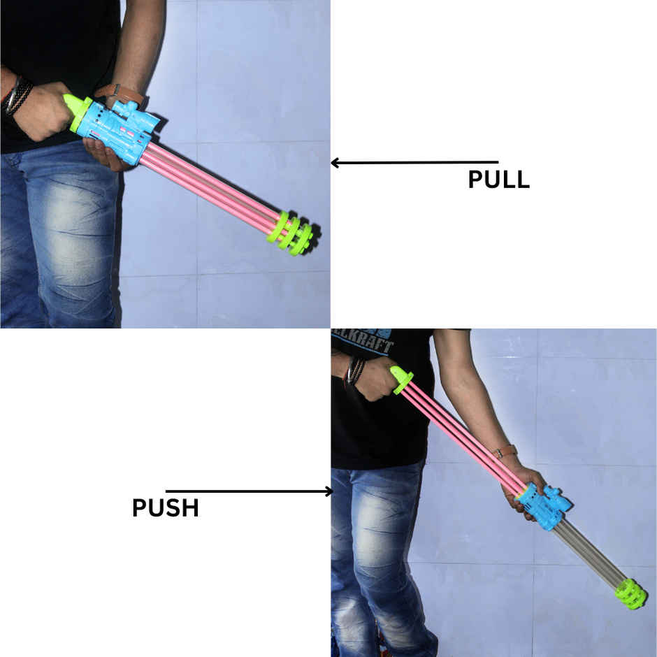 Water Gun | Pichkari | Holi Five Hole Super Large | Assorted Color | Se7en
