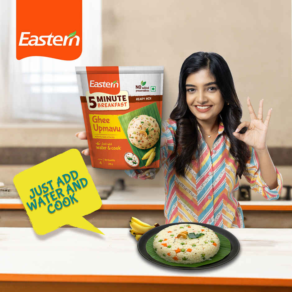 Eastern 5 Min Instant Breakfast Ghee Upmavu Ready Mix Combo  