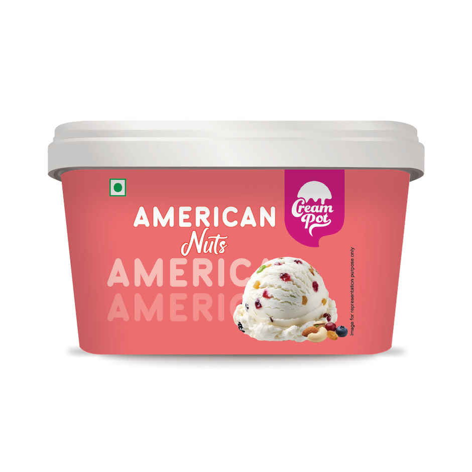 Cream Pot American Nuts Ice Cream Tub