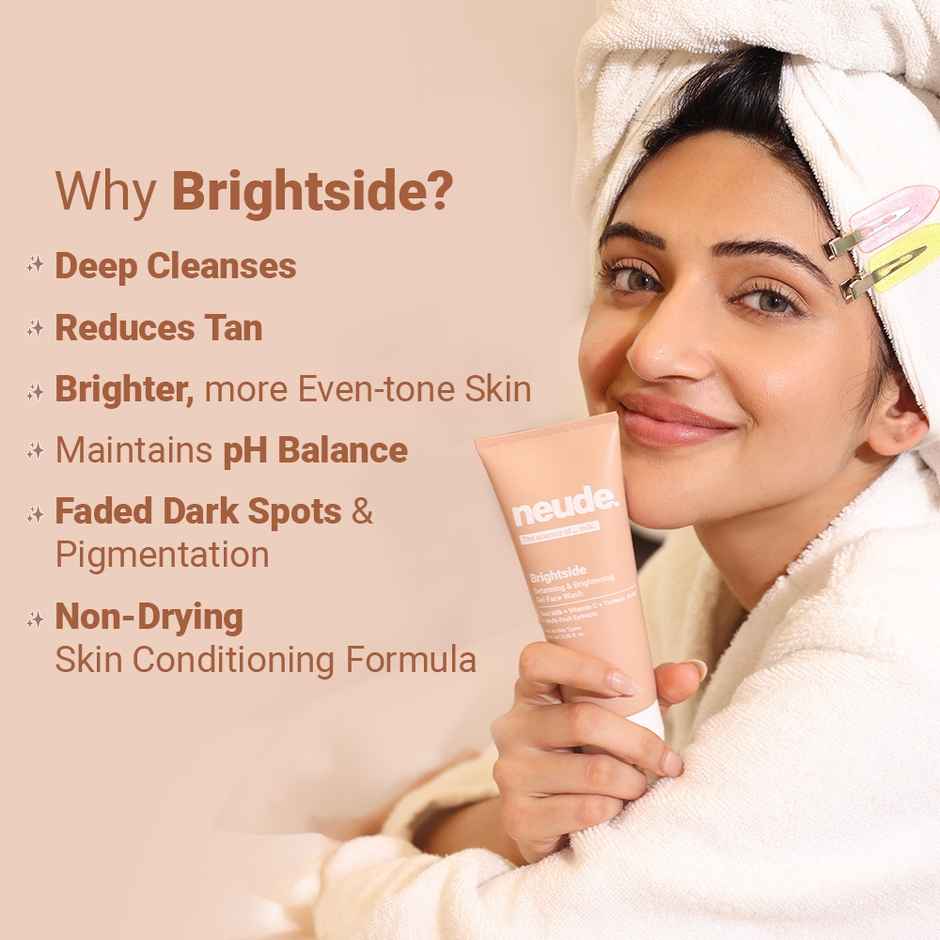 Neude Detanning and Brightening Gel Face Wash - Brightside
