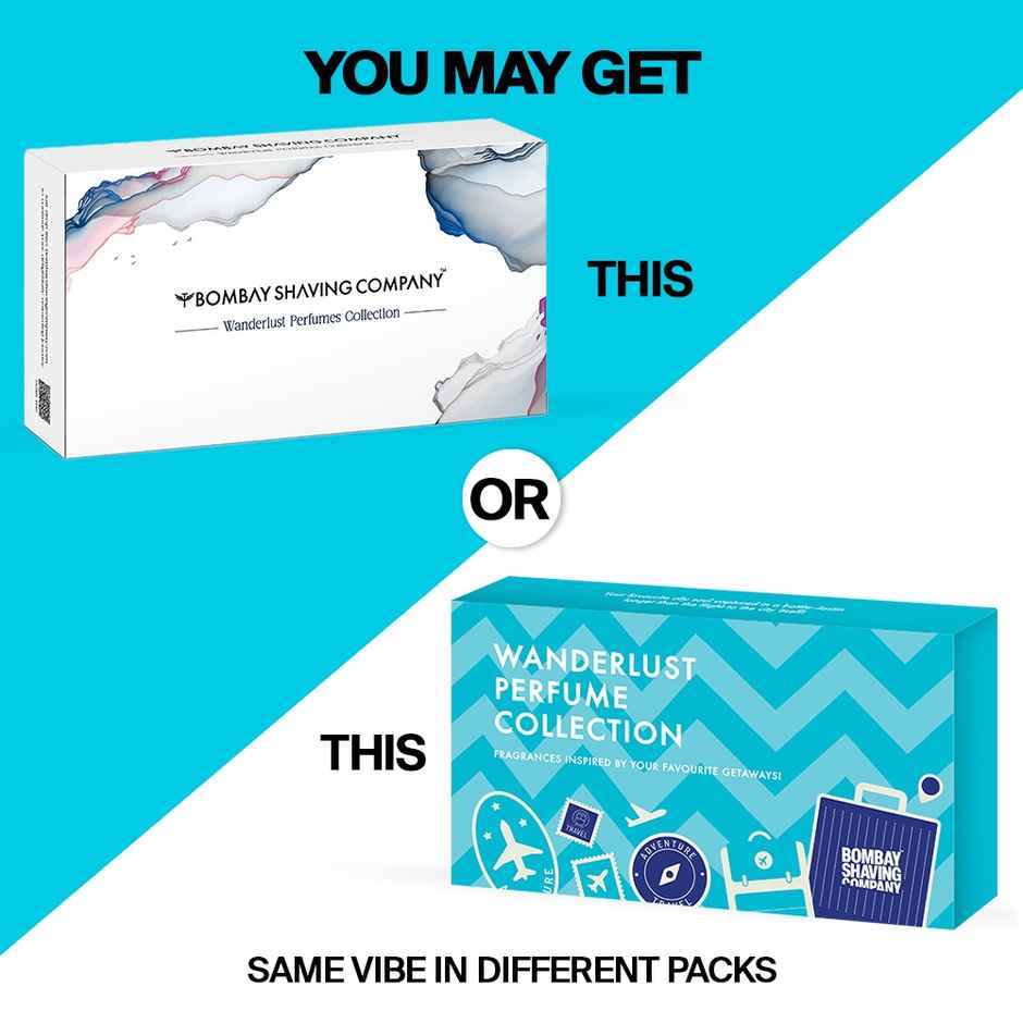 Bombay Shaving Company Long Lasting Wanderlust Perfume Gift Kit For Men | Pack Of 3