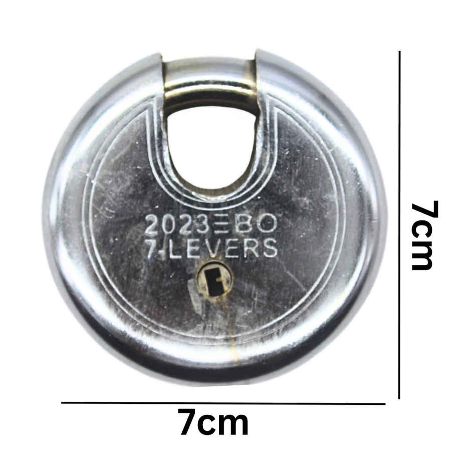 Se7en Disc Padlock With 3 Keys -75 Mm