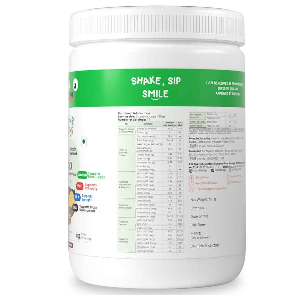 Little Joys Nutrimix Chocolate Drink Mix | For 2 - 6 years Kids