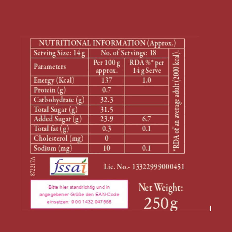 Darbo Strawberry Reduced Sugar Jam 80% Fruit Content Breakfast Jam