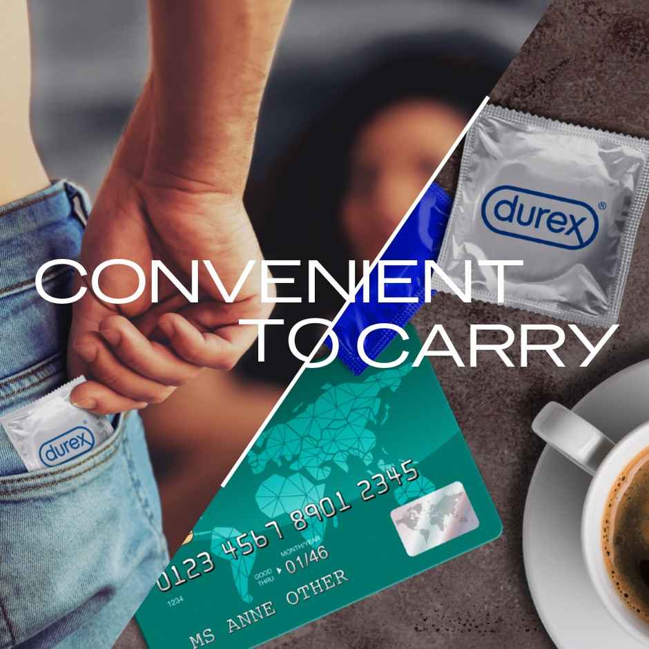 Veet Men Hair Removal Cream - Sensitive Skin(50gms) & Durex Invisible Condom - Super Ultra Thin Condoms(10pc) Combo