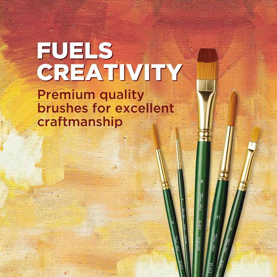 Pidilite Fine Art Painting Round Shape Brushes (Set Of 4, Sizes: 0,2,4,6)