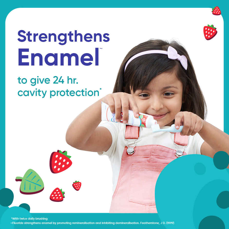Sensodyne Pronamel Kids Toothpaste, 24Hr Cavity Protection, for 2+ Yrs (Strawberry Flavour)