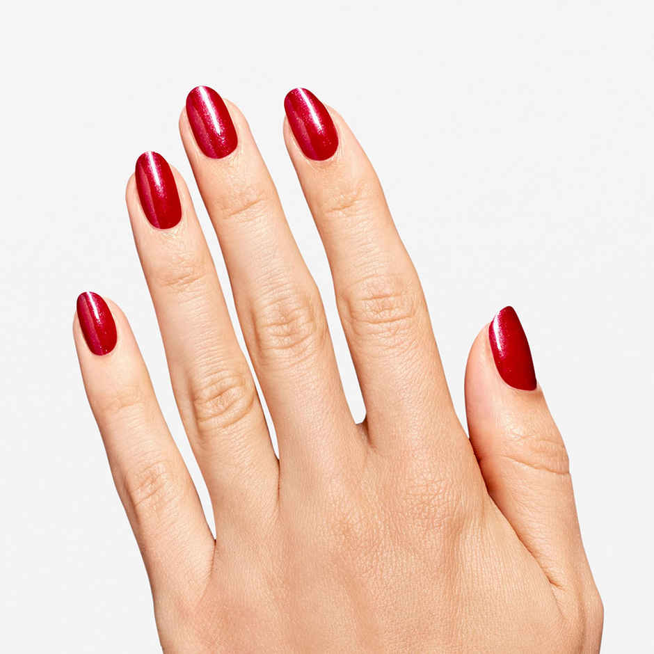 OPI Rapidry Nail Polish Ring The Alarm Pinkish Red Quick Dry Smudge Proof