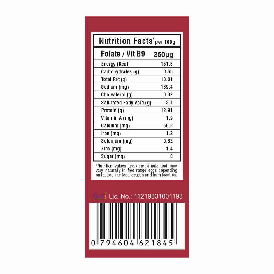 Happy Hens Free Range Brown Eggs Folate Vit B9