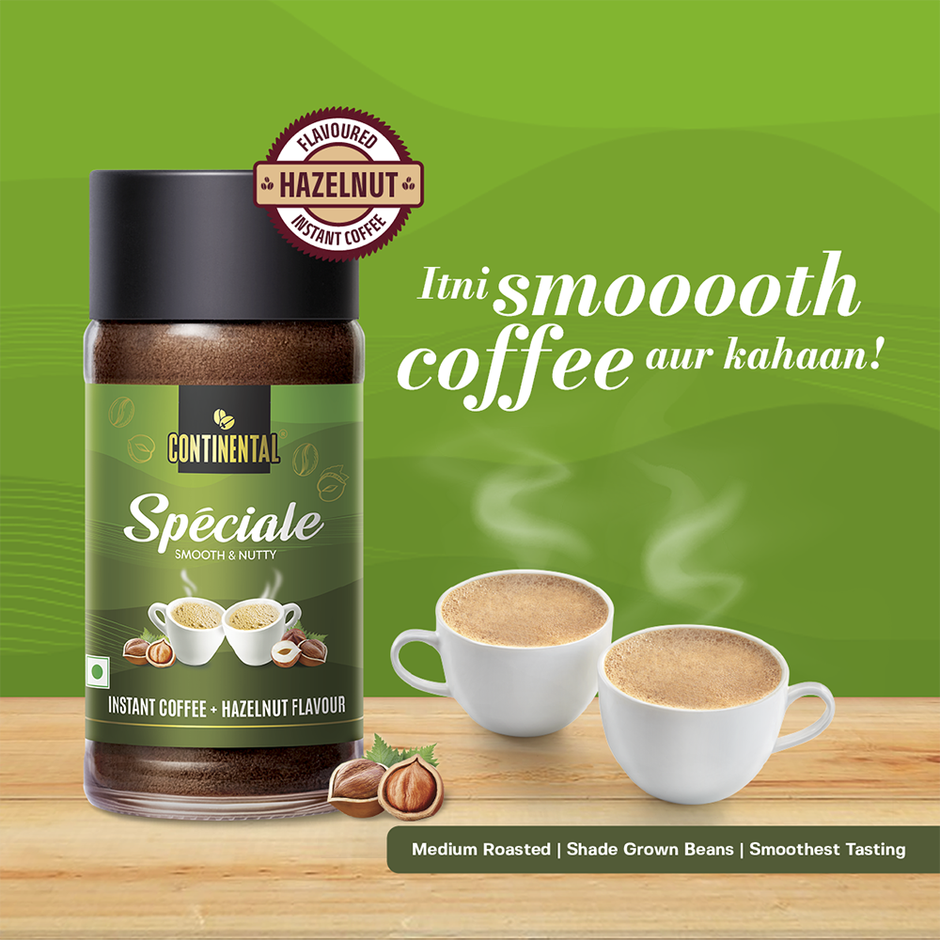 Continental Speciale Hazelnut Flavored Instant Coffee