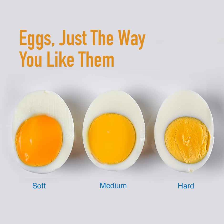 Kent Super Egg Boiler | 3 Boiling Modes | Stainless Steel Body and Heating Plate Automatic - Silver