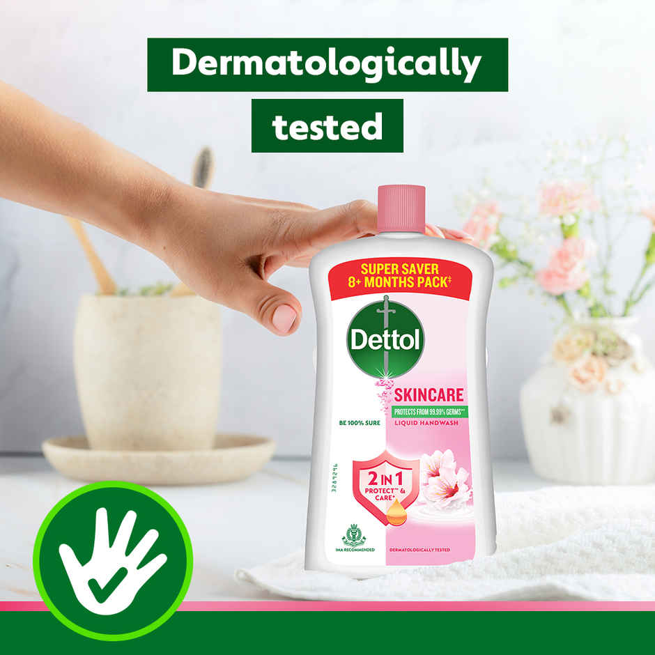 Dettol Skincare Hand Wash Refill | Moisturizing Handwash | pH Balance | Gentle on Skin