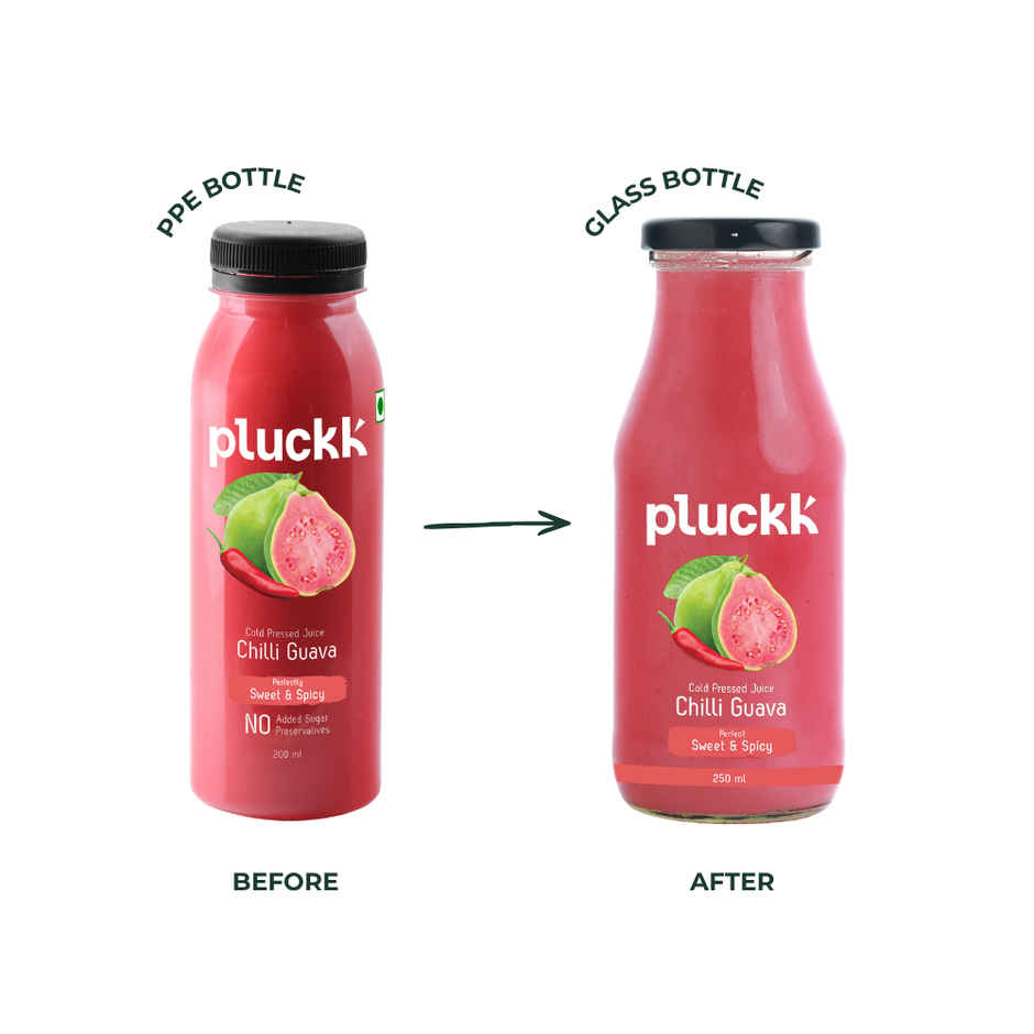 Pluckk Cold Pressed Extracted Guava Juice |No Preservatives | No Added Sugar