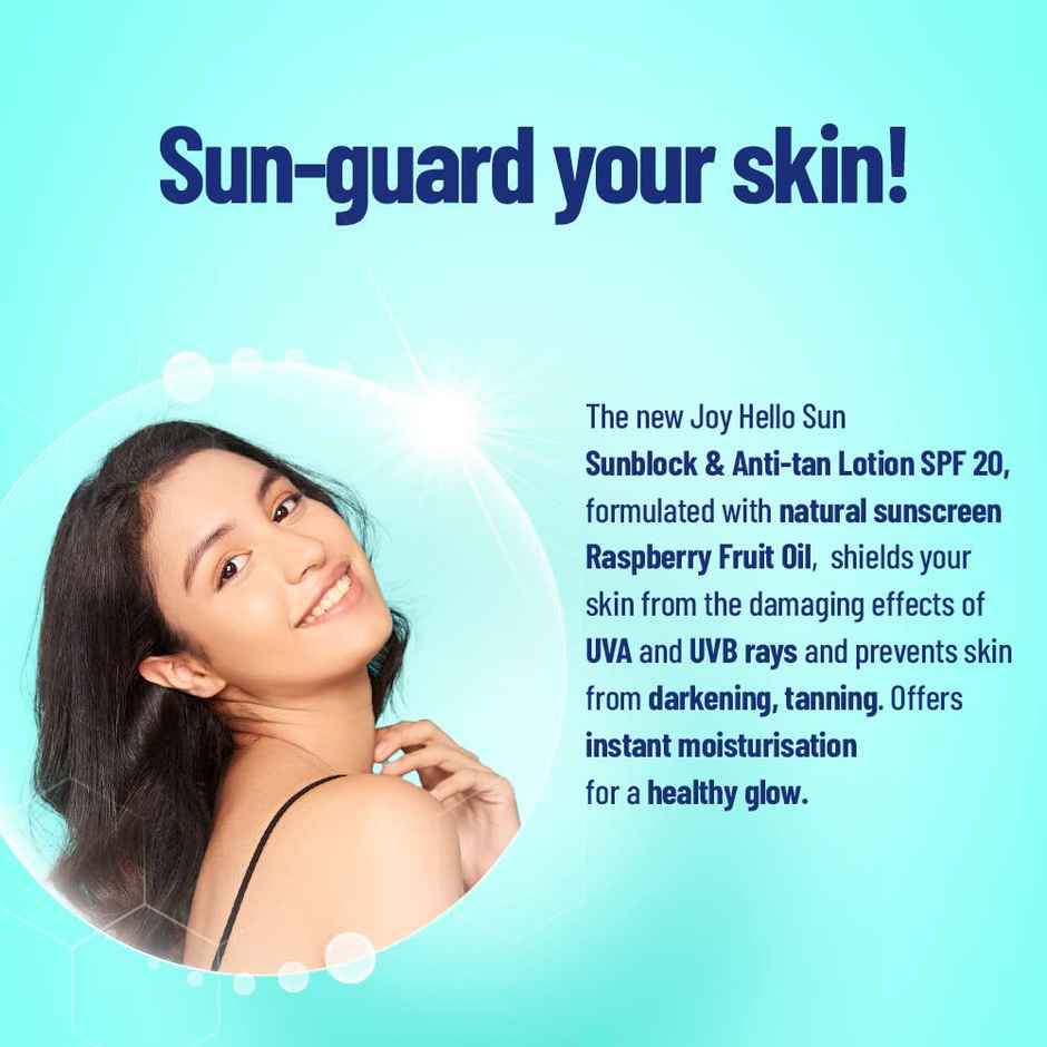 Joy Anti Tan Sunscreen Lotion For Body With SPF 20 PA++
