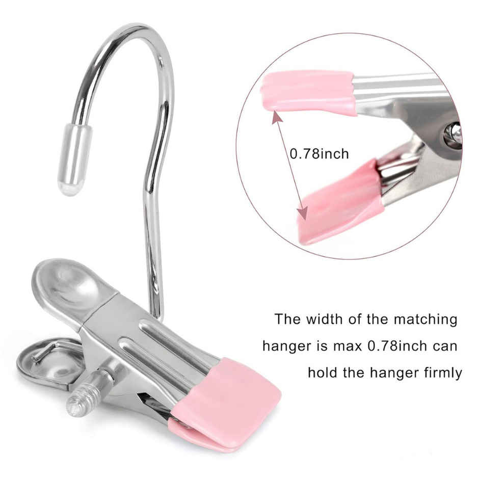 Se7en Laundry Hook Hanging Clip | Metal Hangers for Home, Bathroom, and Travel | Assorted Colour