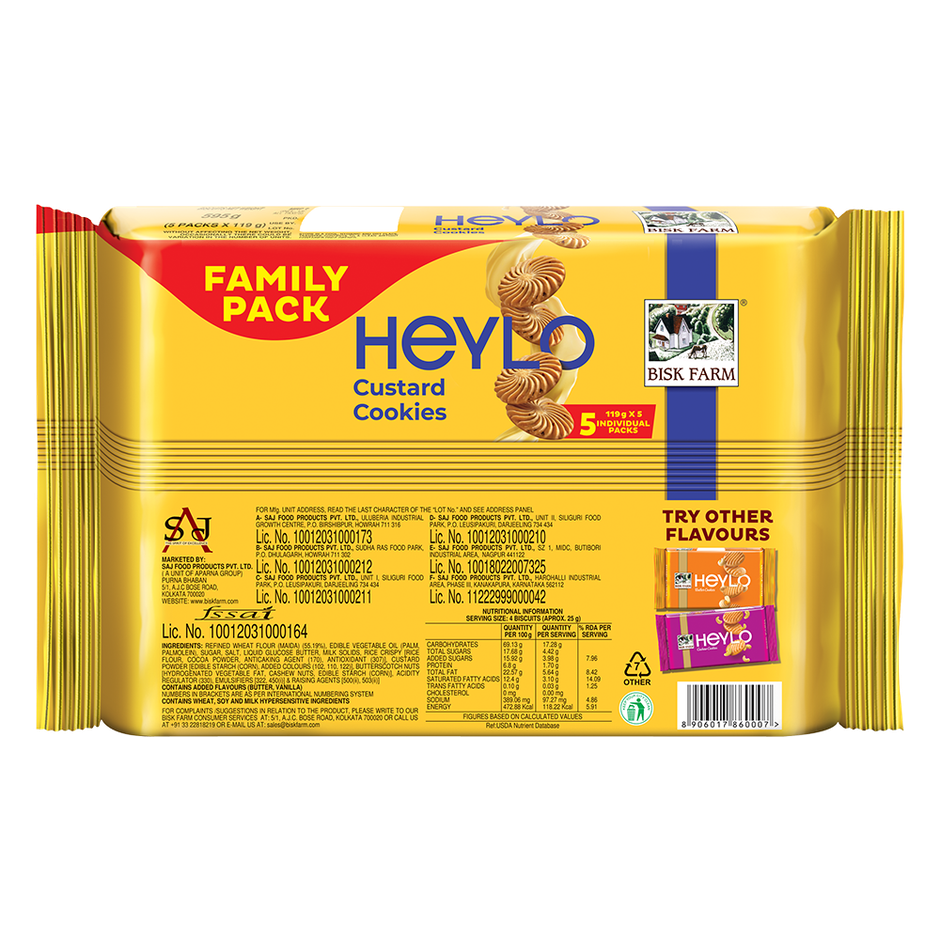 Biskfarm Heylo Custard Cookies