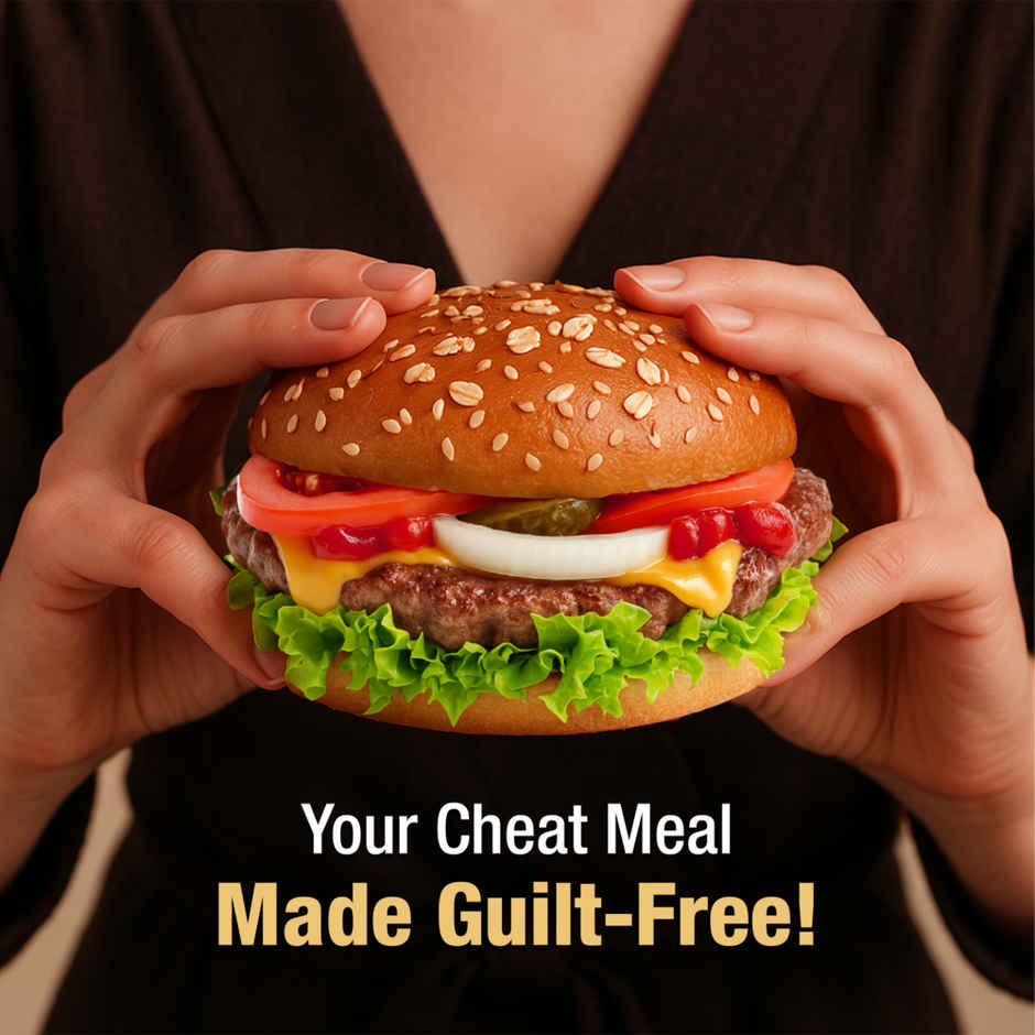 High Protein Burger Bun (No Maida) - Made with MP Sharbati Wheat