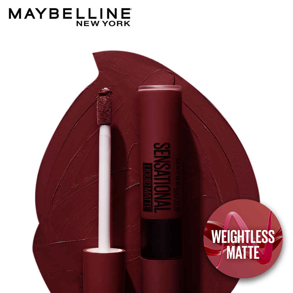 Maybelline New York Sensational Liquid Lipstick - Soft Wine | Paraben Free