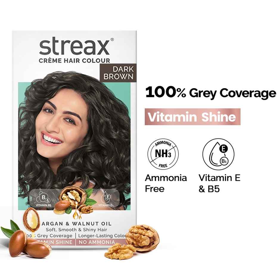 Streax Cream Hair Colour Dark Brown