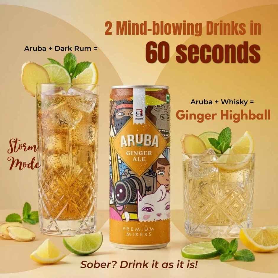Aruba - Mixers Ginger Ale | Refreshing Cocktail Mixer By 3sisters