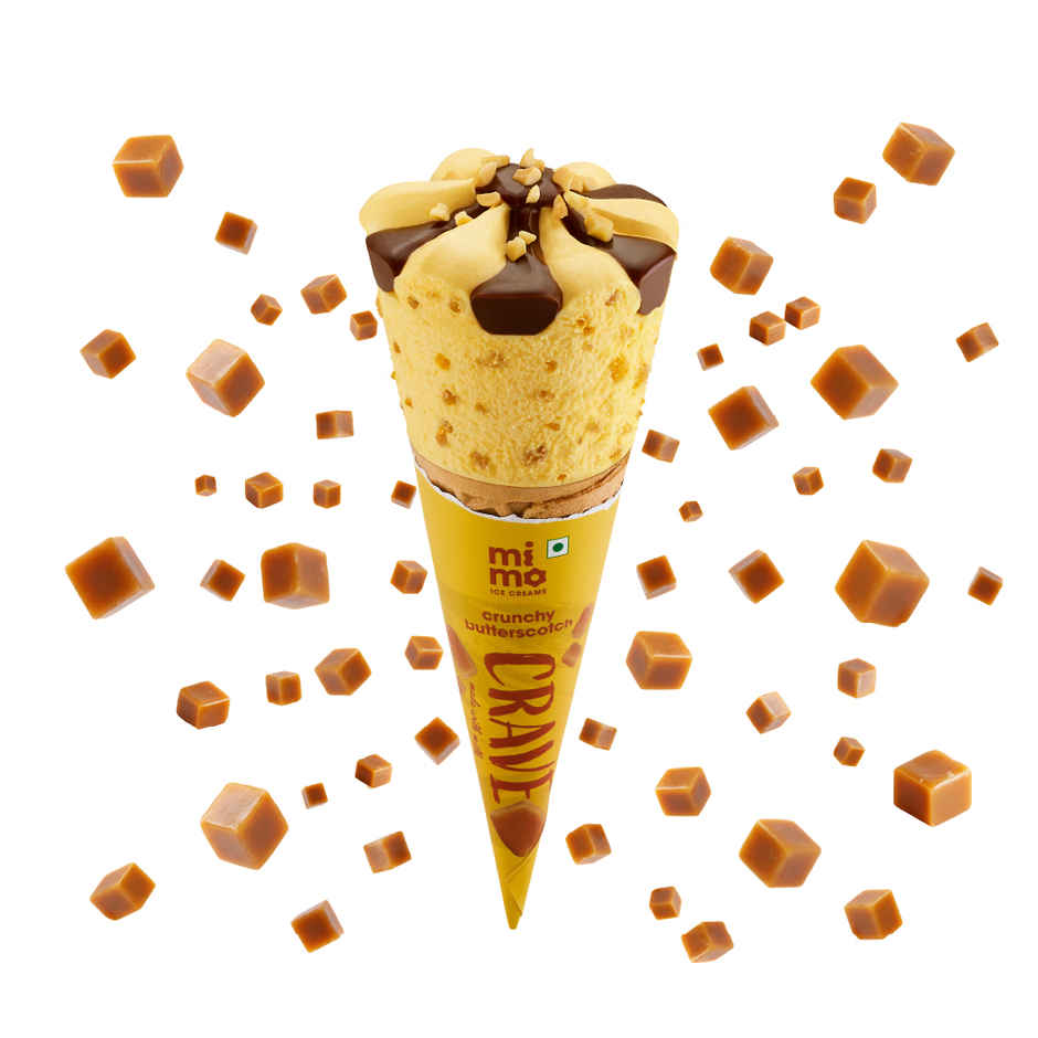 Mimo Crave Cone Crunchy Butterscotch Ice Cream