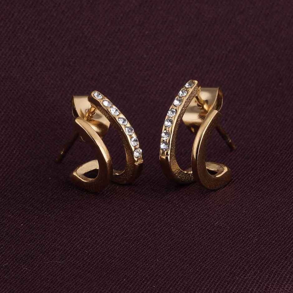 Palmonas Crystal Curve Earrings