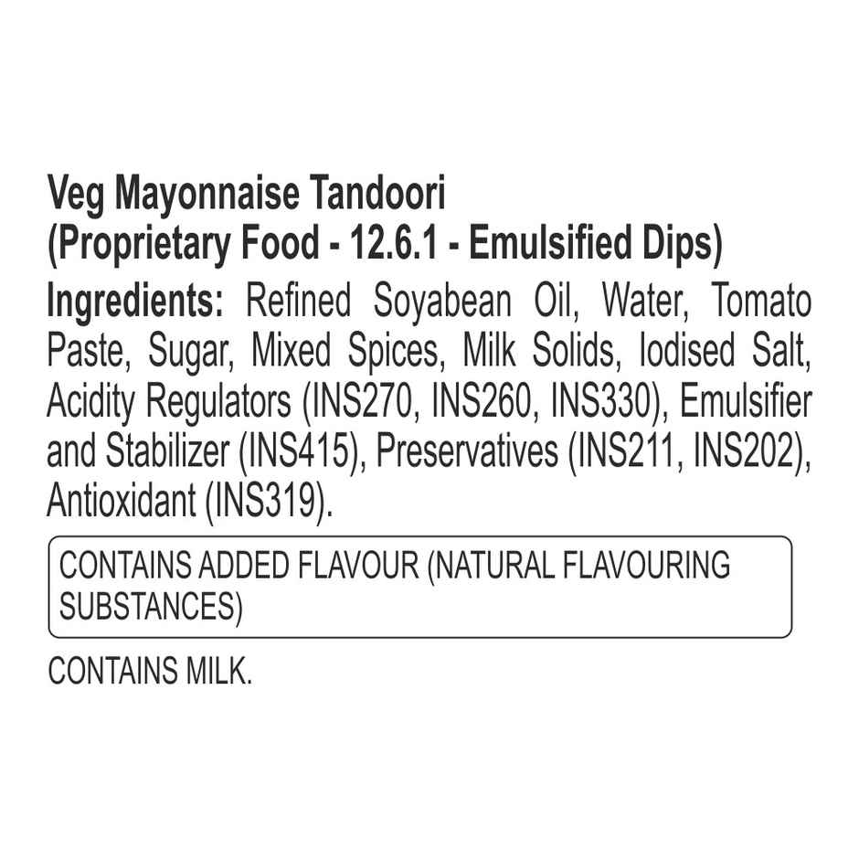 Dr. Oetker FunFoods Tandoori Mayonnaise | Veg