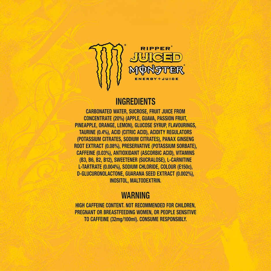 Monster Ripper Juiced High Caffeinated Drink