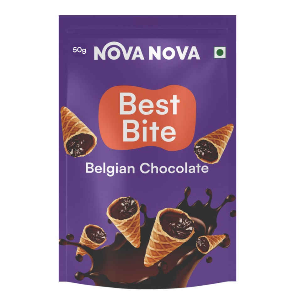 Nova Nova Best Bite - Belgian Chocolate(50gms) & Kwality Wall'S Shameless Vanilla Tub(700ml) Combo