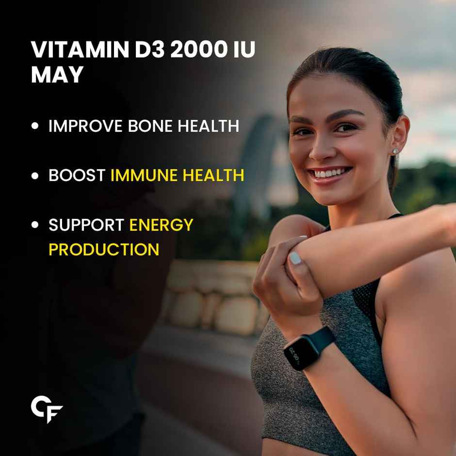 Carbamide Forte Vitamin D3 2000 IU | Bone & Immune Health | 90 Tablets