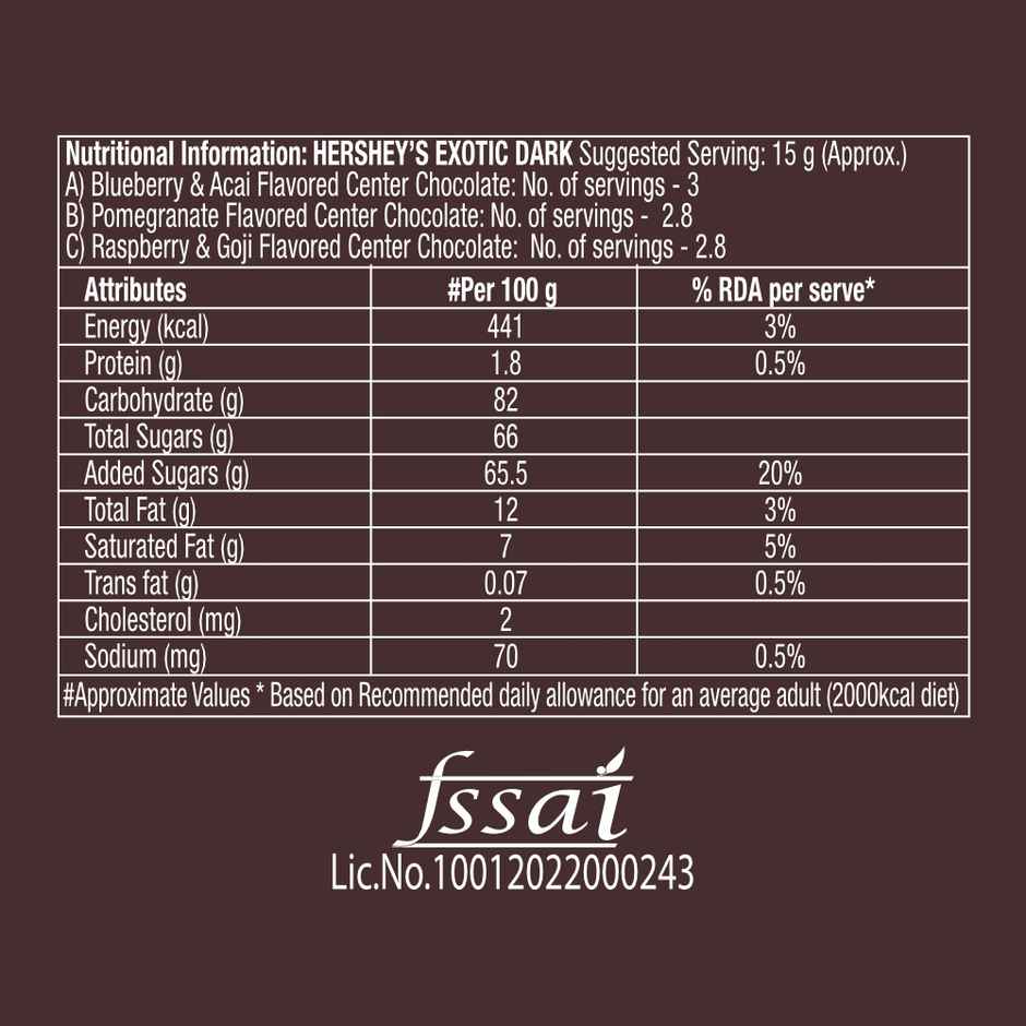 Hershey's Exotic Dark Chocolates Gift Pack